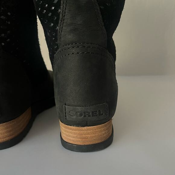 Sorel Major pull on leather boots black 7 - Picture 7 of 9